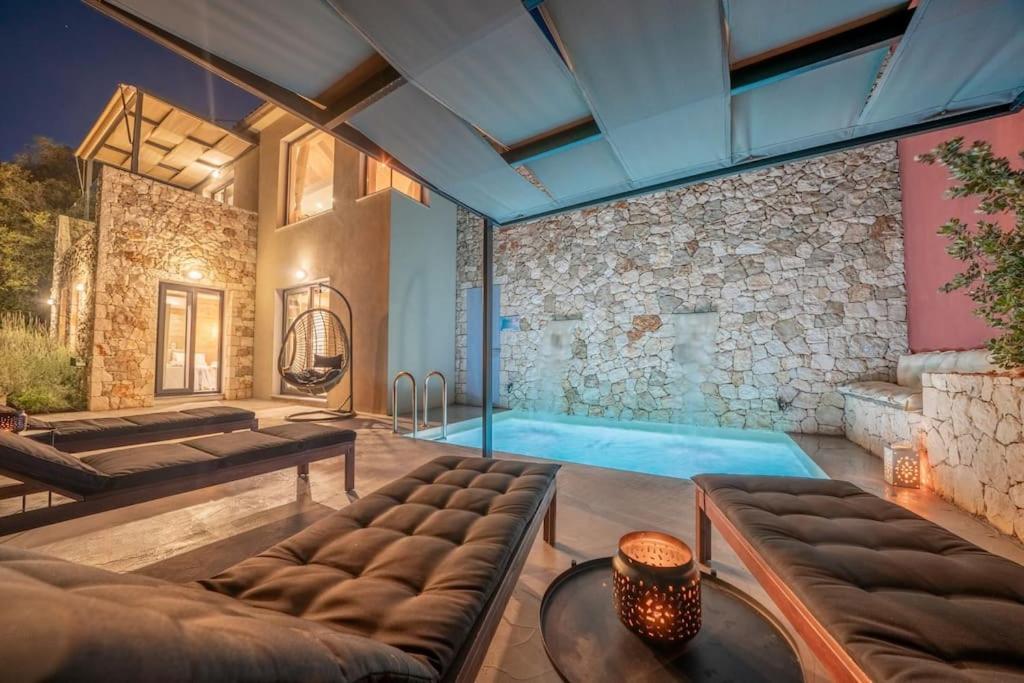 Villa Elisabeth Sea View Private Pool Fiskardo Kefalonia Katsarata Exterior photo