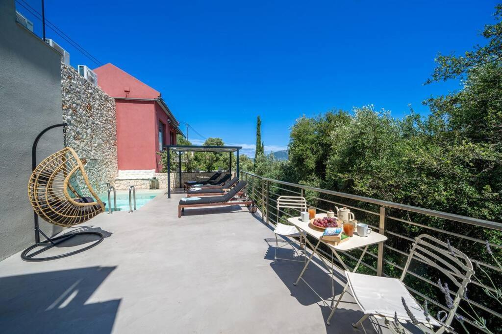 Villa Elisabeth Sea View Private Pool Fiskardo Kefalonia Katsarata Exterior photo